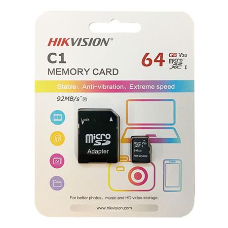 MEMORIA MICRO SD 64GB c1 HIKVISION C/ADAPT